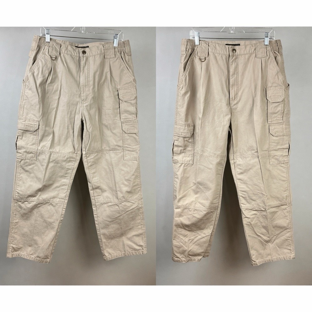 2 Pair 5.11 Tactical GSA Cotton Canvas Cargo Pants Mens 36x30 Beige Khaki